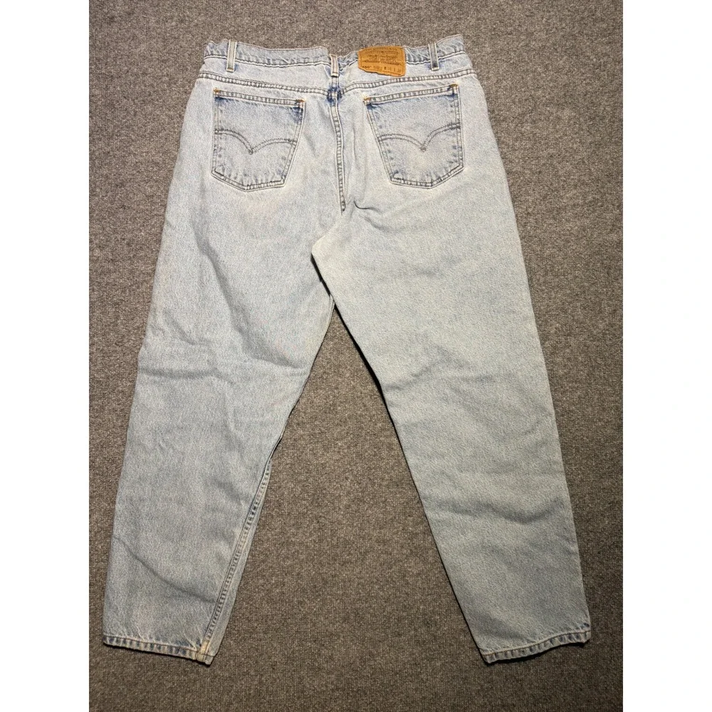 Vintage Levis 550 Relaxed Fit Jeans Mens 33 Light Wash Denim